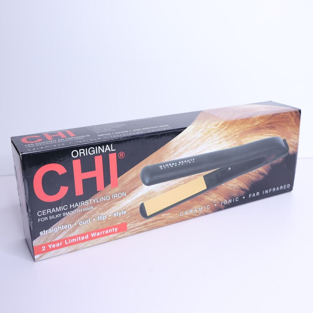 CHI Original Ceramic 1-inch Flat Iron NIB High Heat Hairstyling Tool